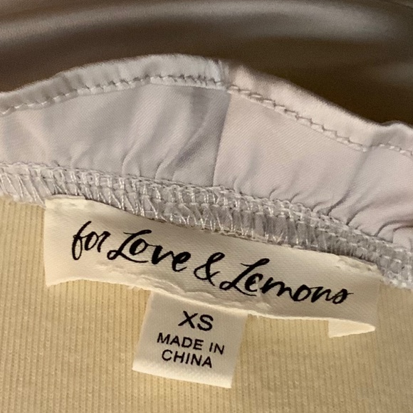 For Love and Lemons Silver Argent Mini Dress - Picture 5 of 5